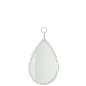 HANGING MIRROR DROP MIRROR/MDF WHITE SMALL