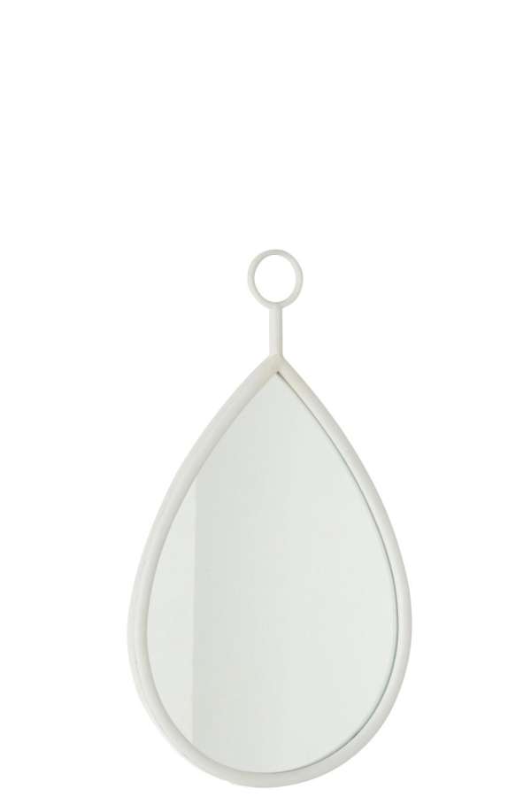 HANGING MIRROR DROP MIRROR/MDF WHITE SMALL