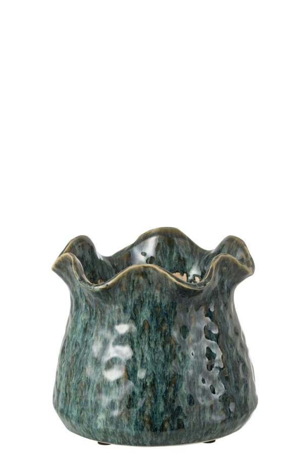 FLOWERPOT RONNY IRREGULAR CLAY BLUE LARGE