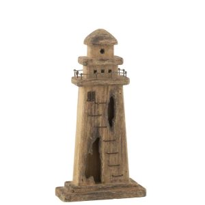 LIGHTHOUSE PAULOWNIA WOOD DARK NATURAL LARGE