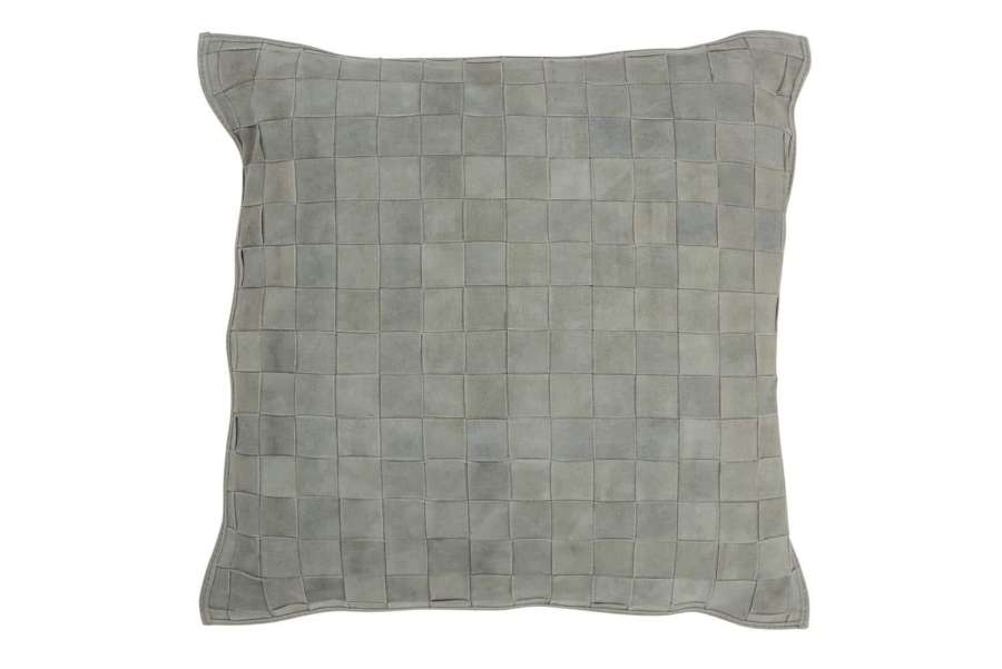 CUSHION SQUARE LITTLE LEATHER GREEN