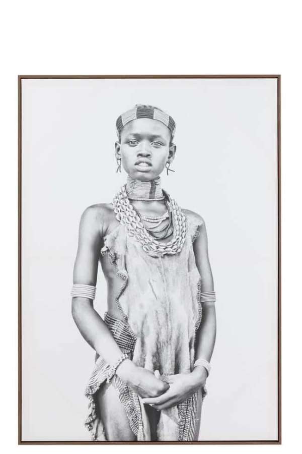 WALL DECO BOY CANVAS/WOOD BEIGE