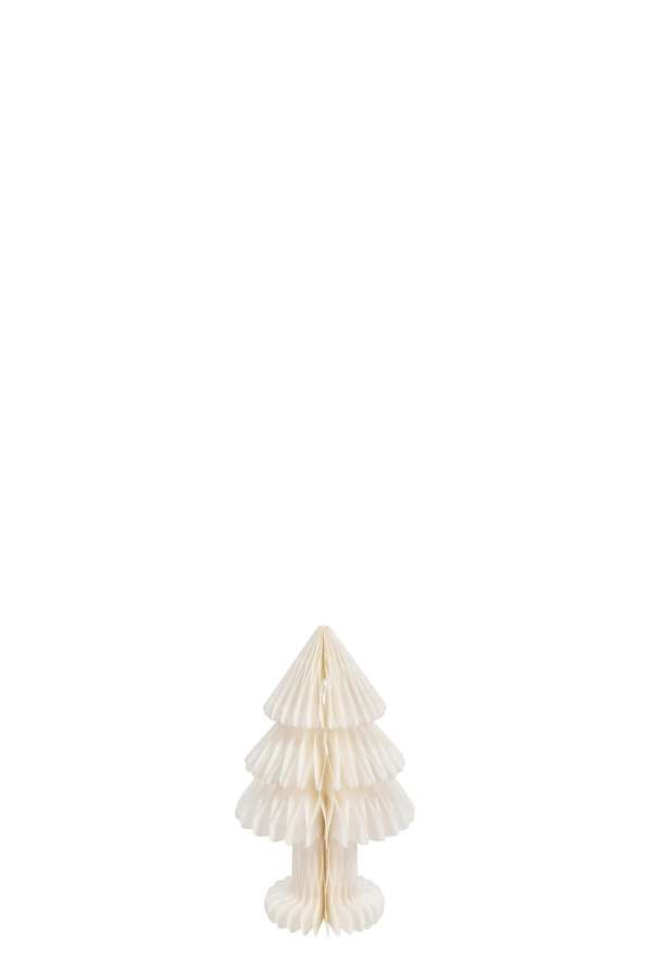 CHRISTMAS TREE FOLDABLE PAPER OFF-WHITE SMALL