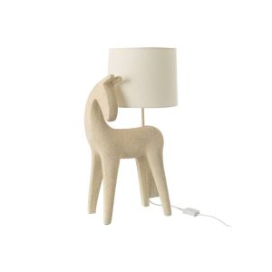 TABLE LAMP HORSE MODERN RESIN BEIGE