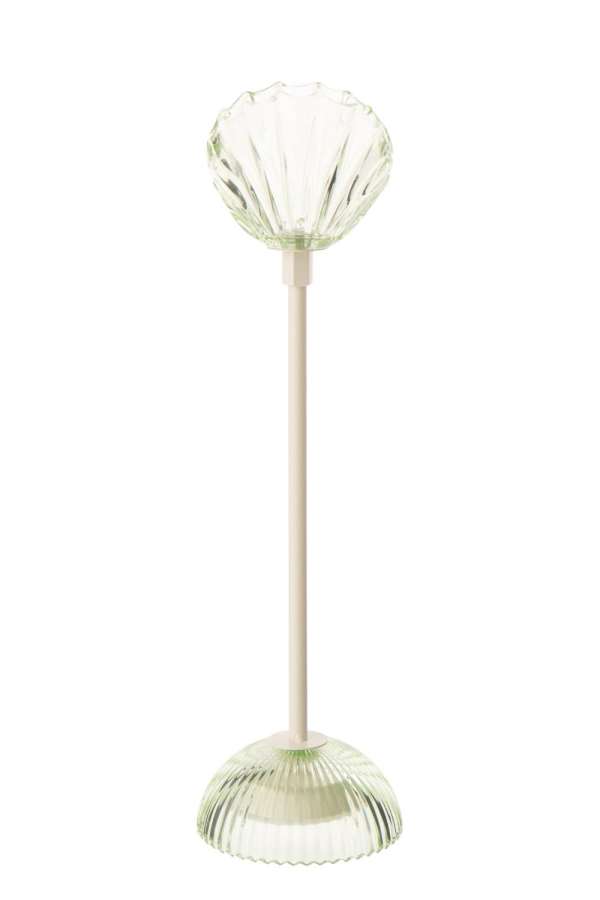 TABLE LAMP LED SHELL IRON LIGHT GREEN/WHITE MEDIUM