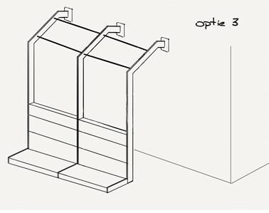 SHOP IN SHOP HALF HOUSE WOOD/METAL WHITE