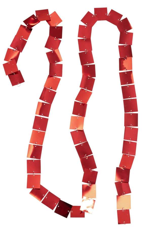 GARLAND  SQUARE PVC RED