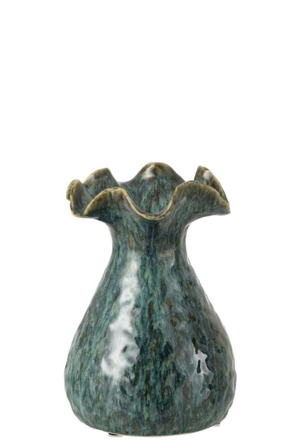 VASE RONNY IRREGULAR CLAY BLUE SMALL