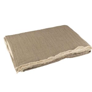 PLAID TEDDY LINES STITCHING COTTON/POLYESTER GREY