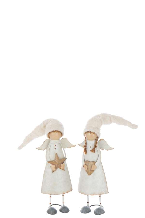 ANGEL HEART+STAR METAL OFF-WHITE MEDIUM ASSORTMENT OF 2