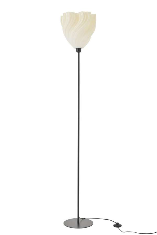 FLOOR LAMP PLASTIC BLACK/WHITE LARGE
