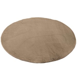 RUG CUTIE ROUND POLYESTER TAUPE