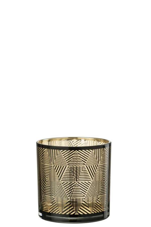 HURRICANE TRIANGLES STRIPES GLASS BR MEDIUM