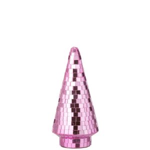TREE MIRROR GLASS PINK MEDIUM
