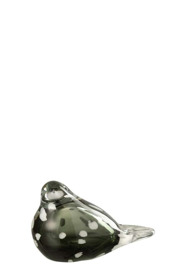 BIRD GLASS WHITE/BLACK SMALL