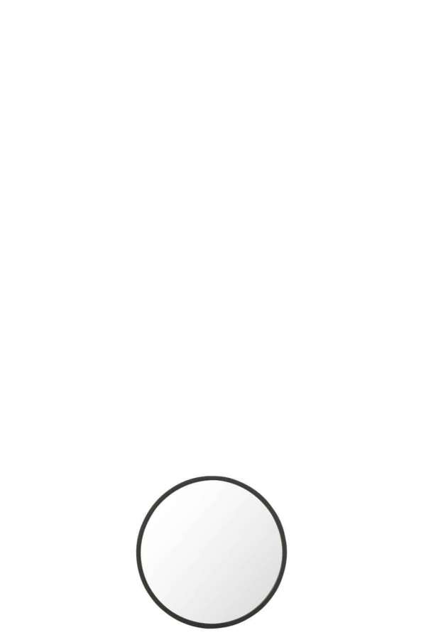 MIRROR ROUND MATT BLACK SMALL