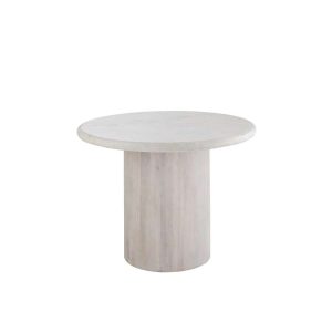 DINING TABLE ROUND MARBLE OFF-WHITE LARGE