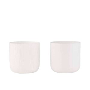 FLOWERPOT GEN CERAMIC WHITE EXTRA LARGE ASSORTMENT OF 2