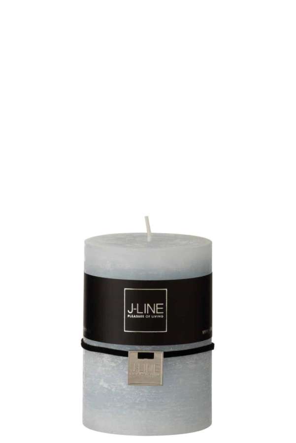 CYLINDER CANDLE  LIGHT BLUE M39H