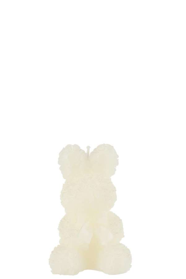 CANDLE RABBIT WHITE SMALL-8H