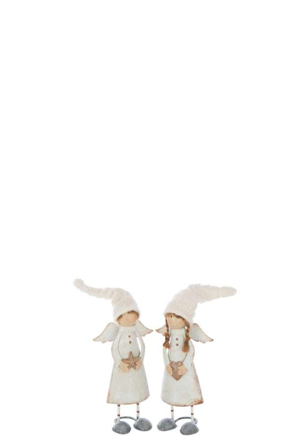 ANGEL HEART+STAR METAL OFF-WHITE SMALL ASSORTMENT OF 2