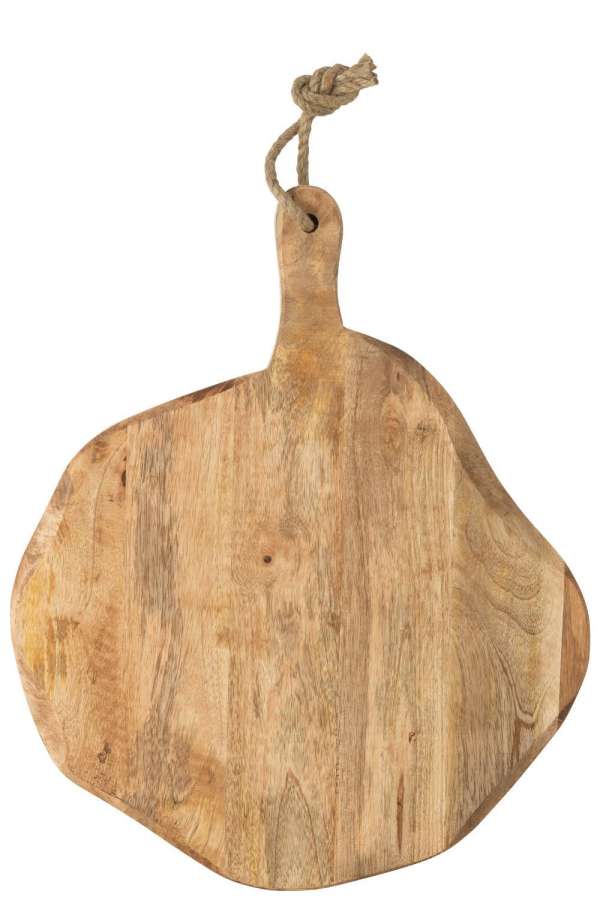 CUTTING BOARD ROUND ORGANIC WOOD