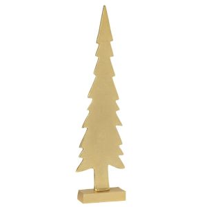 CHRISTMAS TREE ALUMINIUM GOLD COLORED LARGE