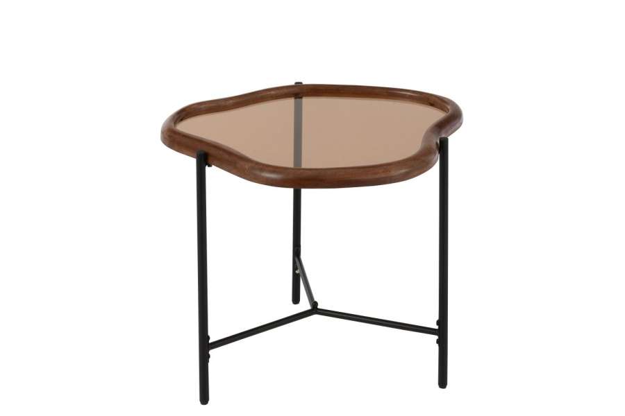 COFFEE TABLE ZIP GLASS MULTICOLORED