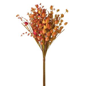 BUNCH OF FLOWERS PAPER BURGUNDY/ORANGE