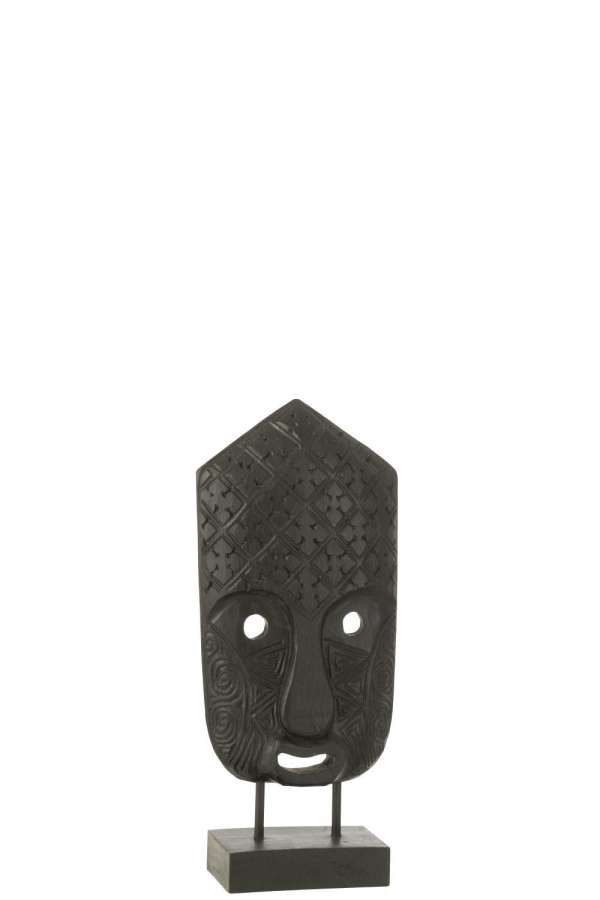 MASK ON FOOT ALBASIA WOOD BLACK SMALL