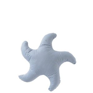 CUSHION STARFISH STRIPED POLYESTER BLUE/WHITE