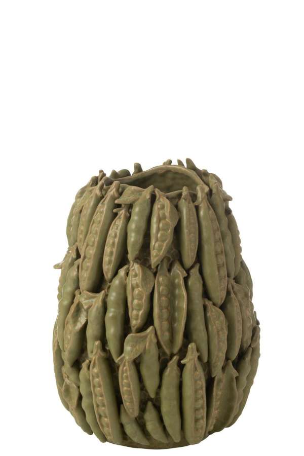 VASE BOTANICA PEAS HIGH CLAY GREEN
