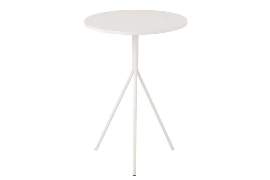COFEE TABLE ROUND METAL WHITE
