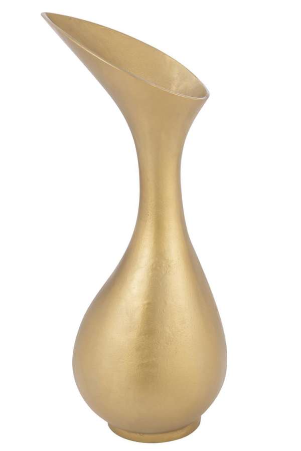 VASE OLIVIA ALUMINIUM GOLD LARGE