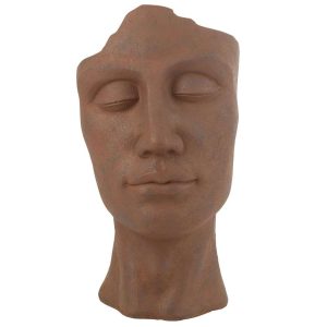 FLOWER POT DAVID CLAY RUST LARGE