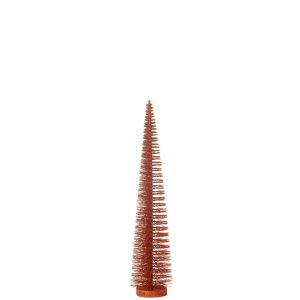 CHRISTMAS TREE DECO GLITTERS PLASTIC COPPER MEDIUM