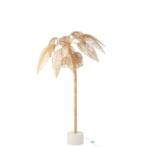 FLOOR LAMP COCONUT TREE CANE WEBBING NATURA SMALL