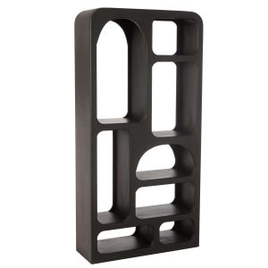 BOOKSHELF CAVE MANGO WOOD BLACK