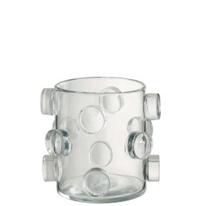 VASE PEBBLES GLASS TRANSPARENT SMALL