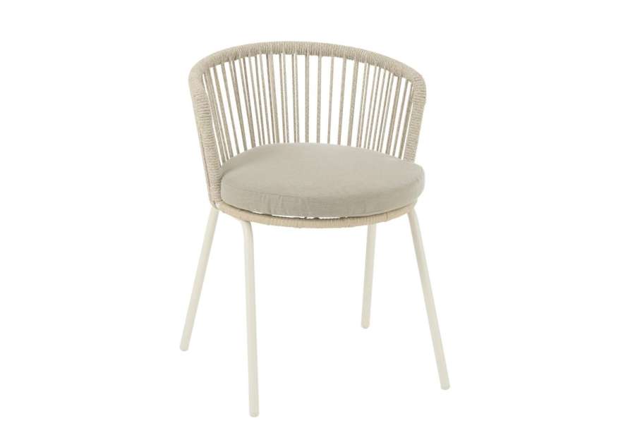 CHAIR TOA STEEL/ROPE  GREY