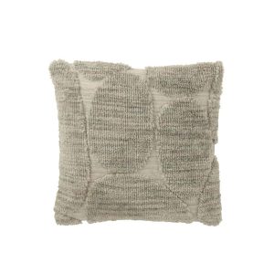 CUSHION STONE PATTERN POLYESTER GREY BLUE