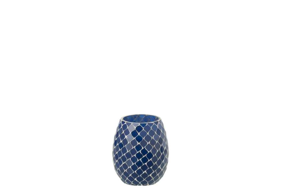 SCENTED CANDLE MIA MOSAIC BLUE SMALL-90H