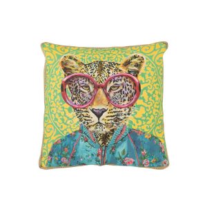 PILLOW TIGER POPART POLYESTER/LINEN MIX
