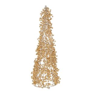 CONE BEADS ACRYLIC GOLD COLORED LARGE