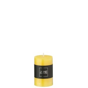 CYLINDER CANDLE YELLOW SMALL 18H