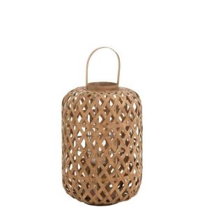 LANTERN GARDEN BAMBOO NATURAL SMALL
