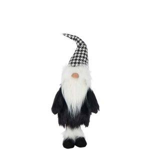 SANTA CLAUS PIED-DE-POULE POLYESTER BLACK/WHITE