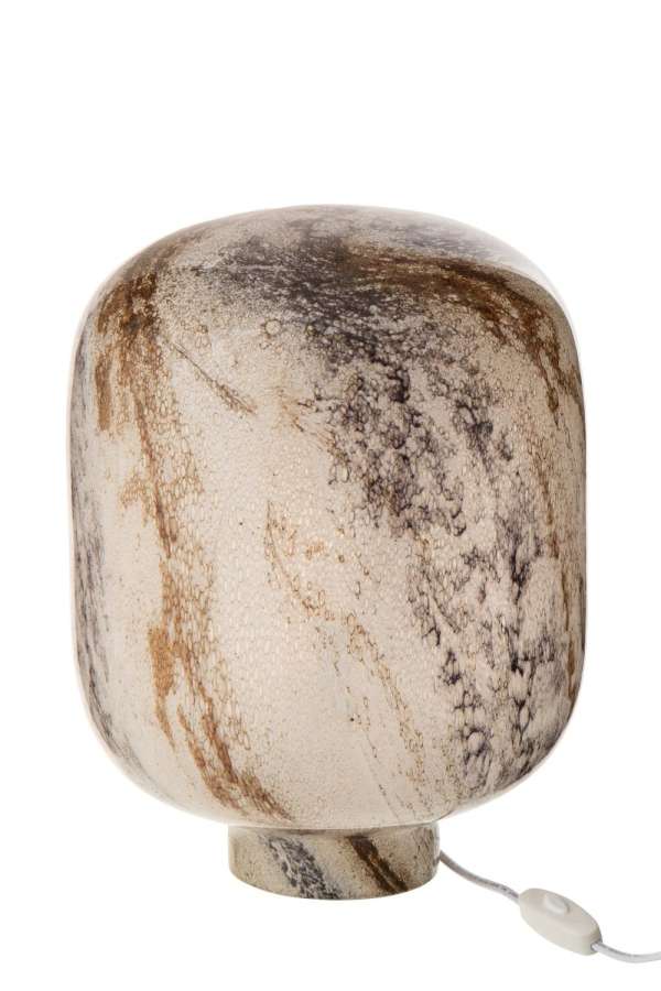 TABLE LAMP BOLA GLASS MULTICOLORED LARGE