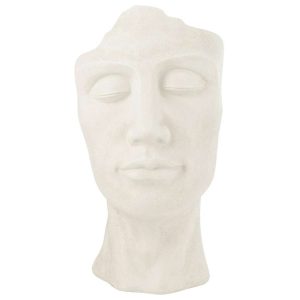 FLOWER POT DAVID CLAY WHITE LARGE