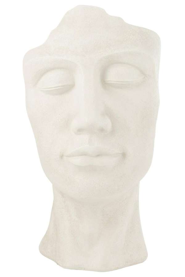 FLOWER POT DAVID CLAY WHITE LARGE